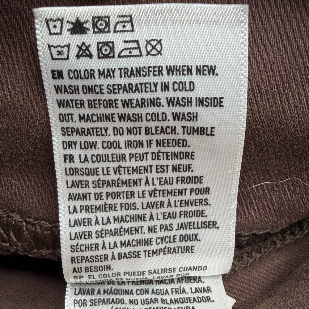 American Eagle pull on kick boot pants brown XXS … - image 9